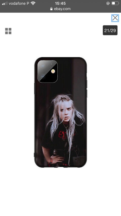 Moda capa iphone da Billie Eilish 