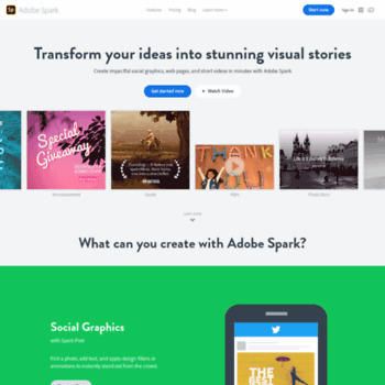 Adobe Spark: Make Social Graphics, Short Videos, and Web Pages ...