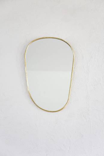 Brass Curve Mirror