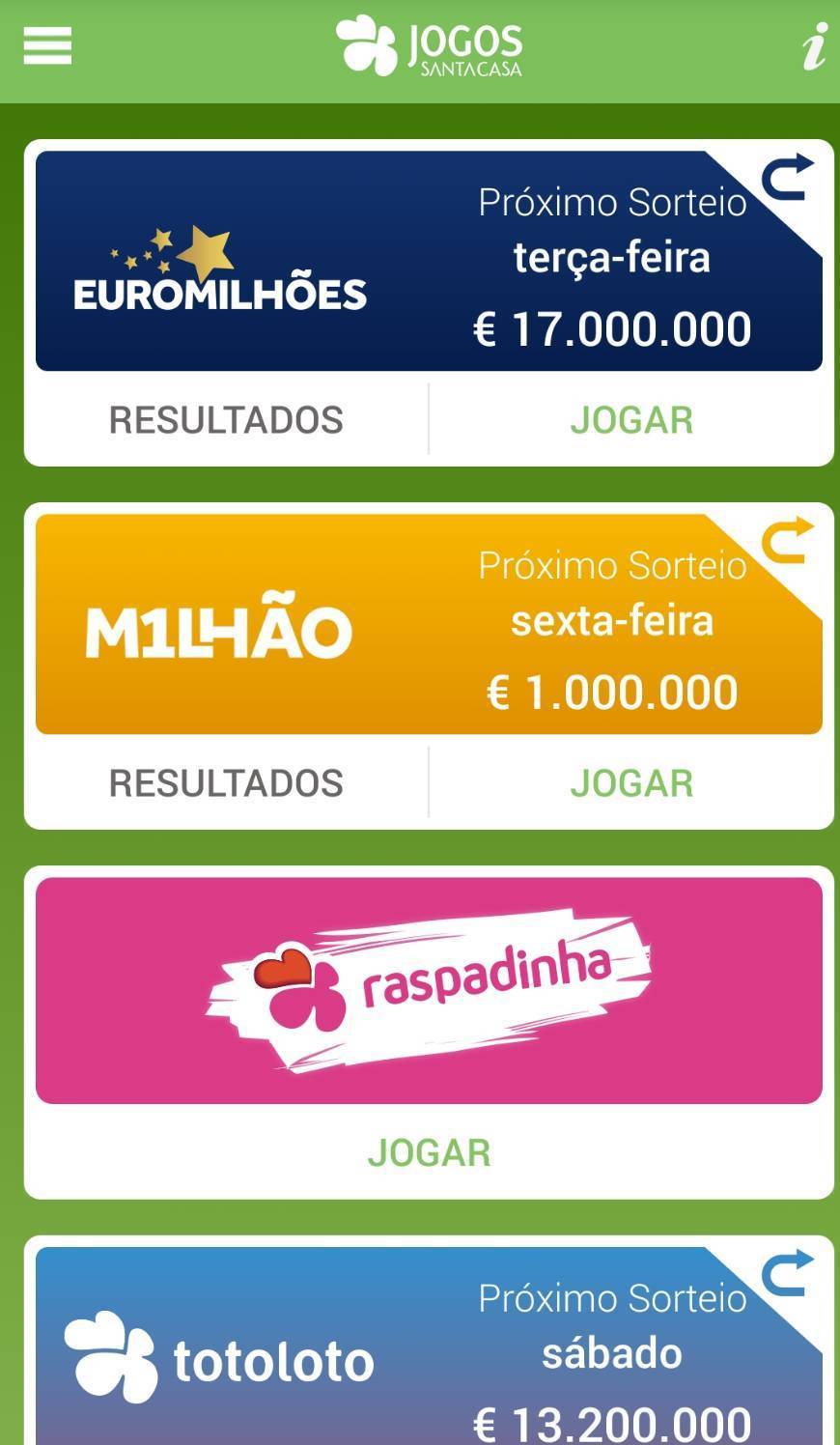 App Jogos Santa Casa