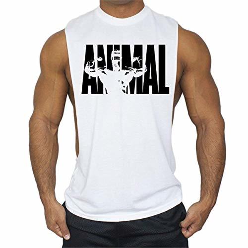 Place SWISSWELL Hombres Animal Camiseta sin Mangas Corte Lateral Camisa sin Mangas Tops