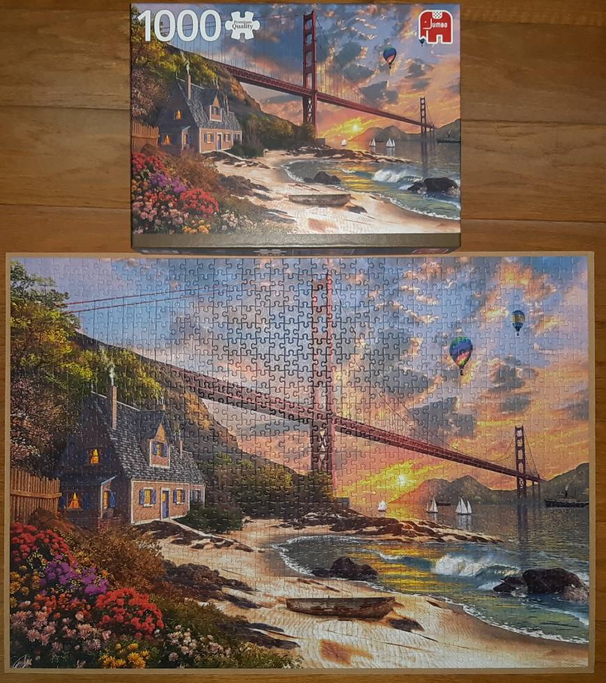 Products Puzzle Jumbo 1000 Peças - Golden Gate Bridge