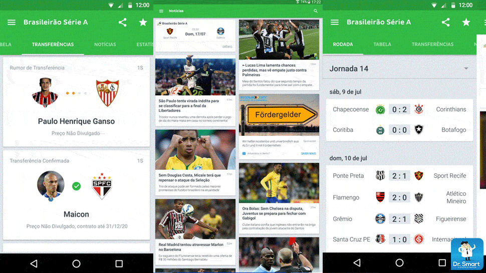 Aplicaciones Onefootball- notícias de futebol