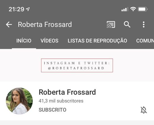 Roberta Frossard - YouTube