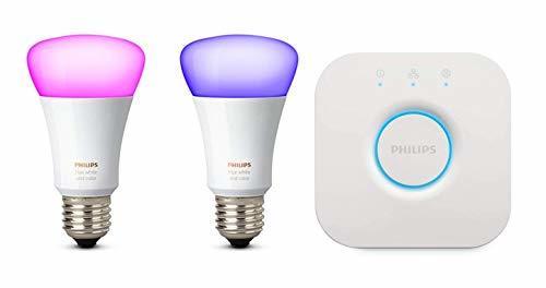 Social Philips Hue White and Color Ambiance Kit de Inicio 2 Bombillas Y