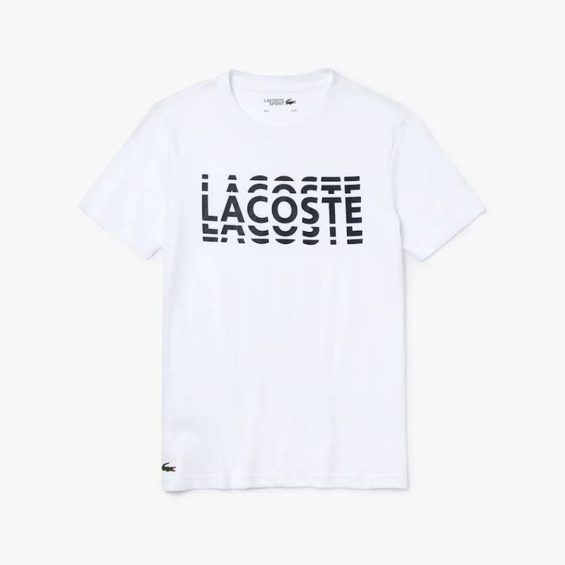 Social T-shirt em mistura de algodão lacoste 