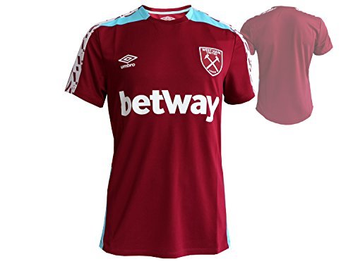 Place Umbro Hombres del West Ham SPN Training Jersey – Nueva Claret/Bluefish/Blanco