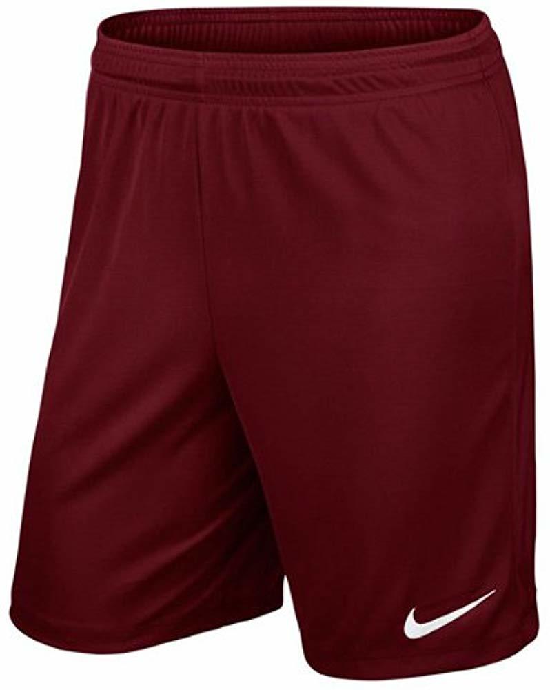 Social Nike Park II Knit Short NB Pantalón corto, Hombre, Rojo/Blanco