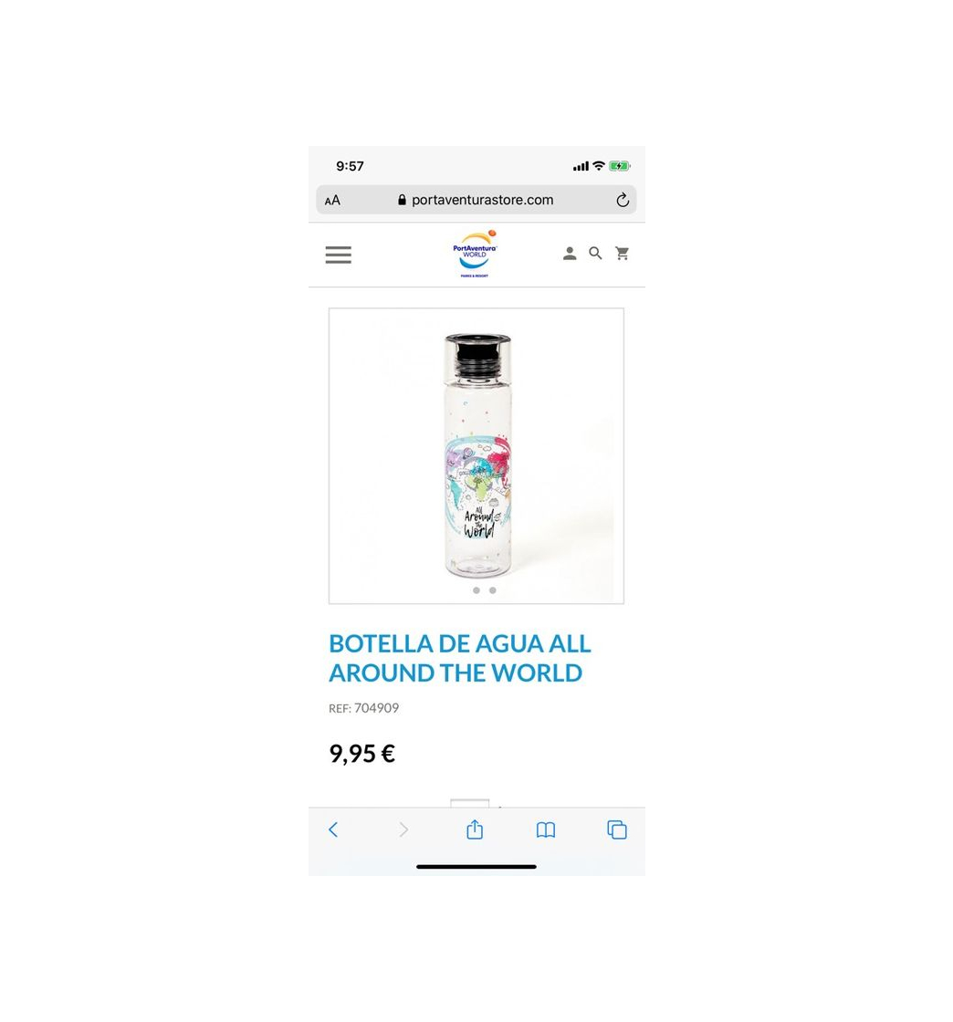 Producto Botella de agua 