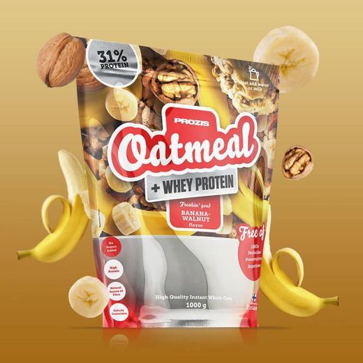 Oatmeal + Whey - Aveia e proteína whey

