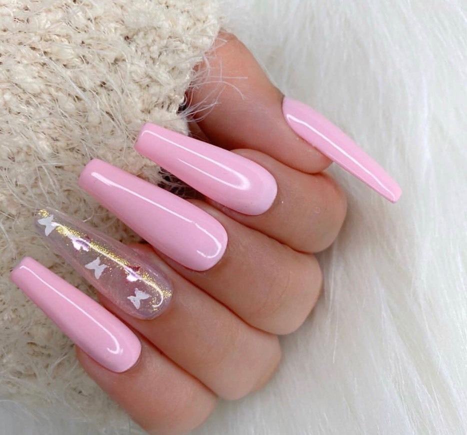 Moda pink nails 😍💓