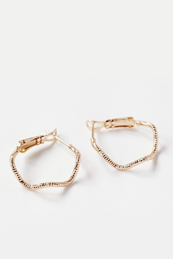 Productos Reliquia Jewellery Fine Swirl Earrings Gold