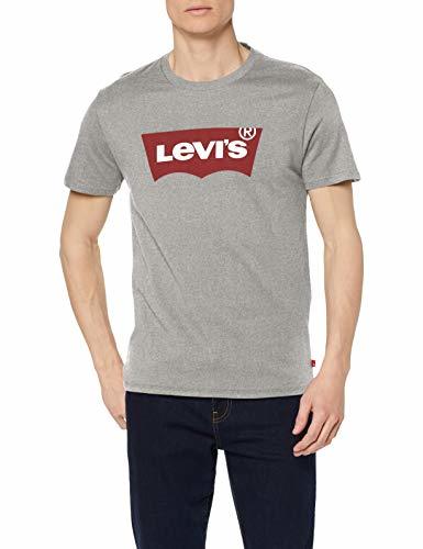 Social Levi's Graphic Set-In Neck, Camiseta para Hombre, Gris