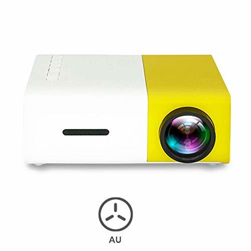 Electrónica Ohyoulive Mini Projector - Portable Theater Home Office HD 1080P Yellow LED