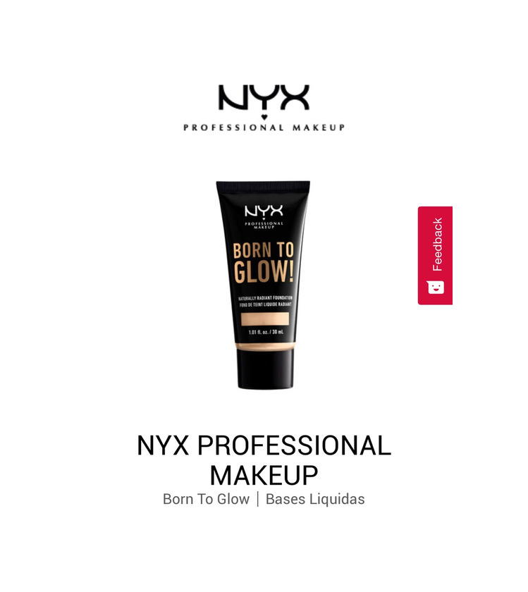 Product NYX Foundation “Born to Glow” 