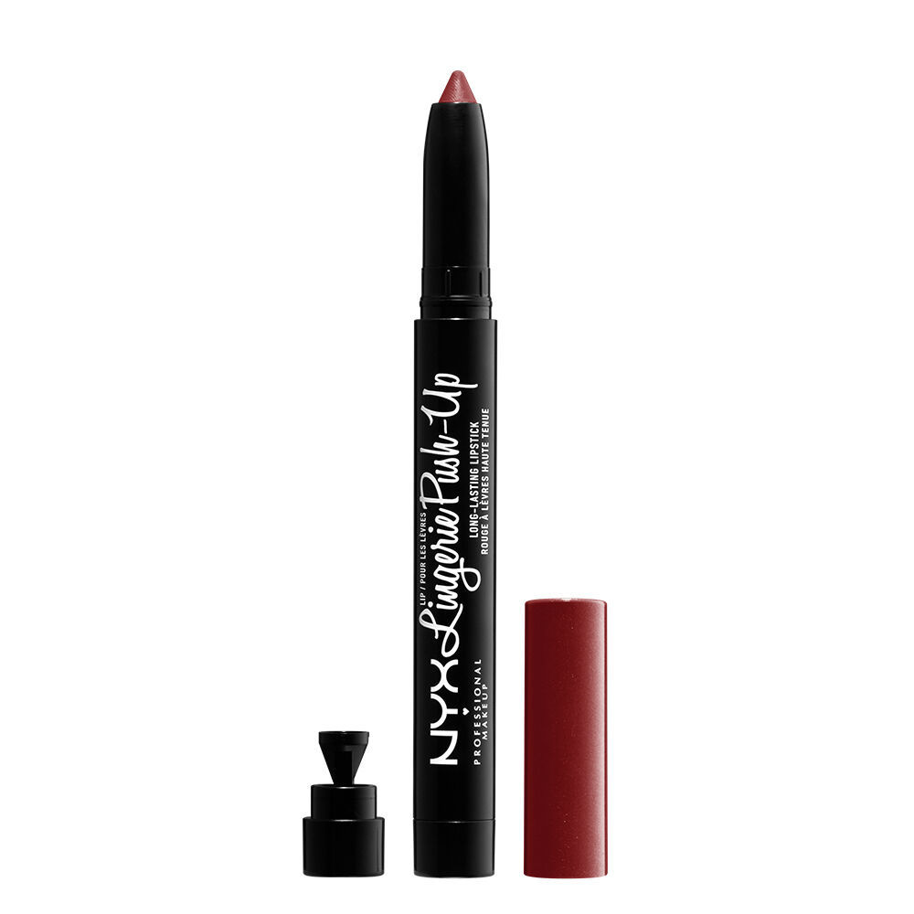 Social NYX Professional Makeup Pintalabios Lip Lingerie Liquid Lipstick, Acabado cremoso y mate,