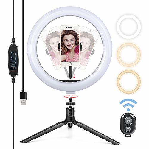 Social Yoozon Luz de Anillo LED 10" fotográfica de Escritorio