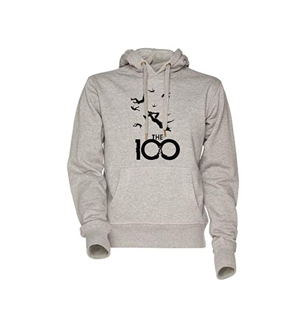 Moda The 100 Unisexo Hombre Mujer Sudadera con Capucha Gris Men's Women's Hoodie Sweatshirt Grey