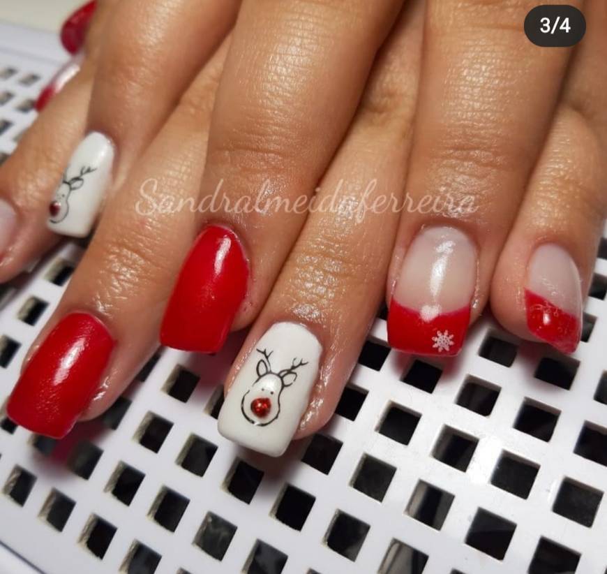 Moda Unhas de gel Edição Natal 