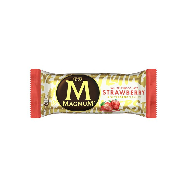 Social Magnum Strawberry & White