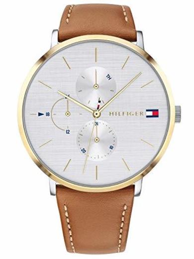 Tommy Hilfiger Reloj Multiesfera para Mujer de Cuarzo con Correa en Cuero