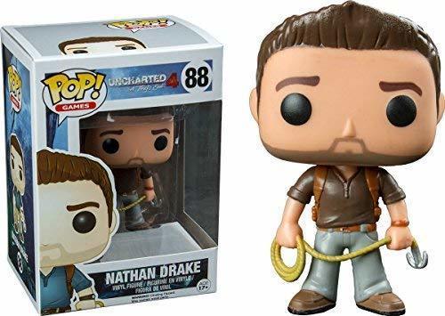 Social Funko POP! Games Nathan Drake Uncharted 4 Brown Shirt Vinyl Figure #88