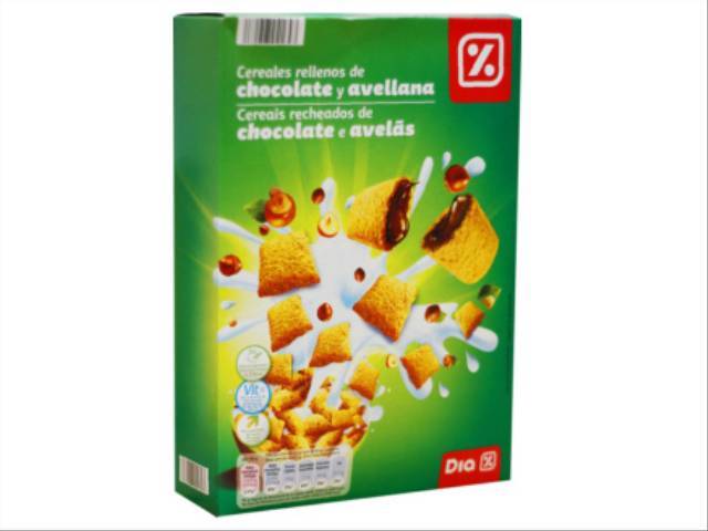 Producto Cereais Recheados de Chocolate e Avelã 