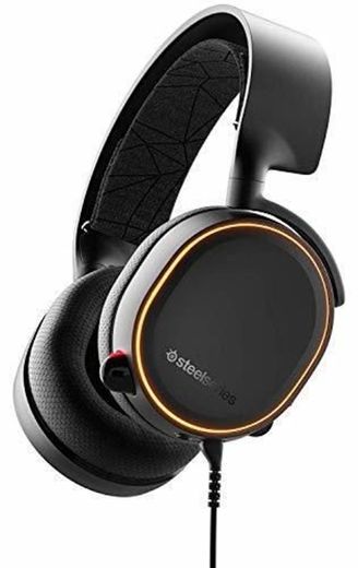 SteelSeries Arctis 5 - Auriculares de Juego, iluminados por RGB, DTS Headphone