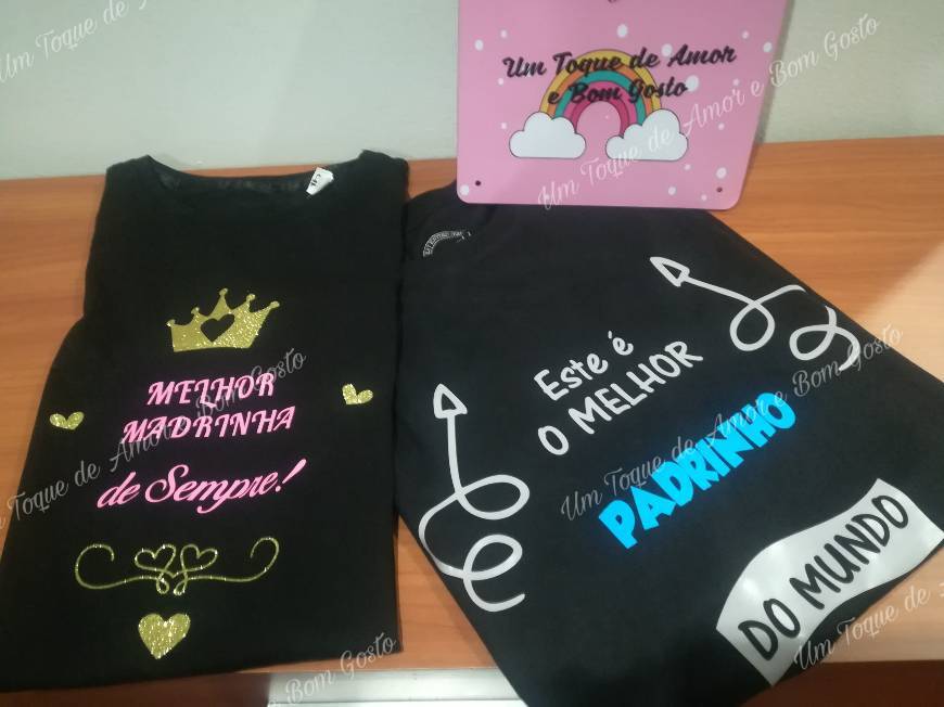 Moda T-shirt Padrinho e Madrinha