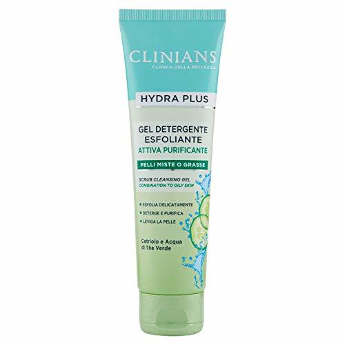 Beauty CLINIANS HYDRA PLUS gel limpiador facial exfoliante activo purificante para pieles mixtas