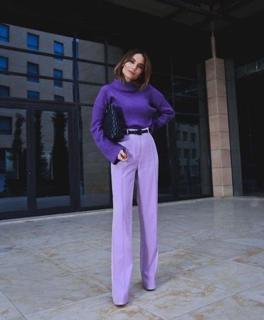 Moda look monocromático roxo 3💜