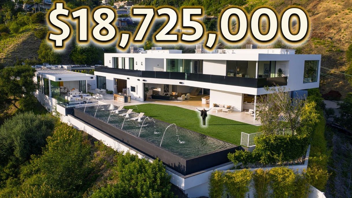 Places INSIDE a $18,725,000 BEVERLY HILLS MODERN MANSION