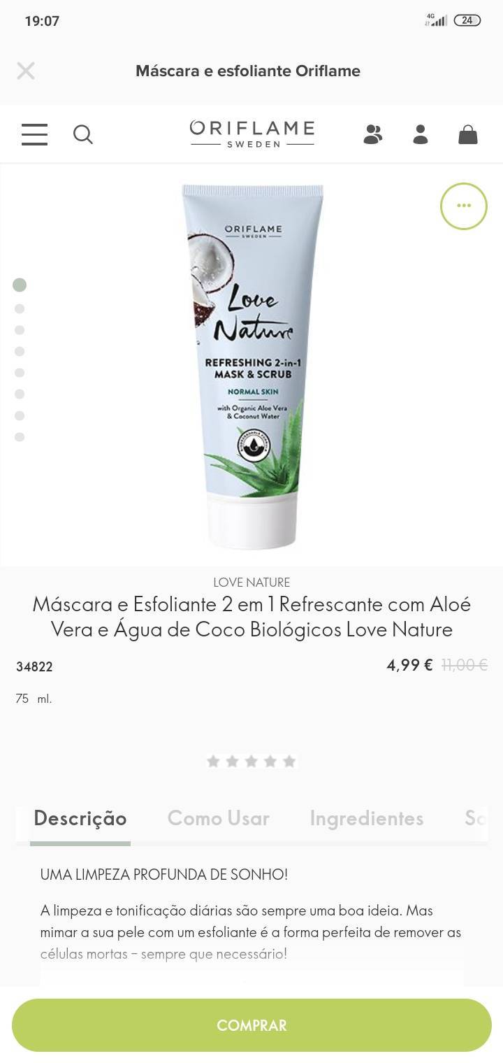 Moda Máscara e esfoliante Oriflame 