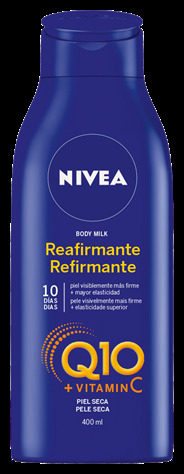 Producto Nivea Q10 Plus leite corporal refirmante para pele seca