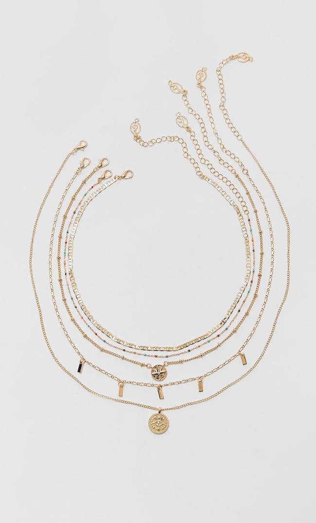 Stradivarius- Conjunto de 5 colares 