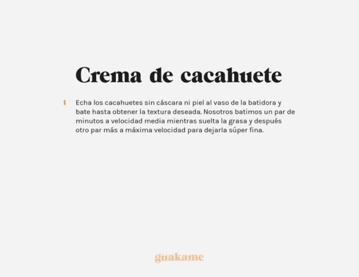 Receta crema de cacahuete 