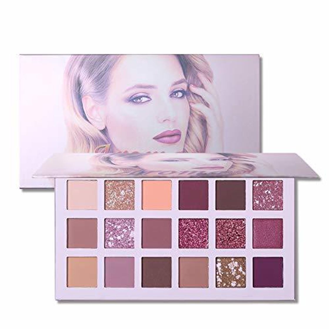 Beauty 1Pack 18 colores paleta de sombra de ojos de alta pigmentado de