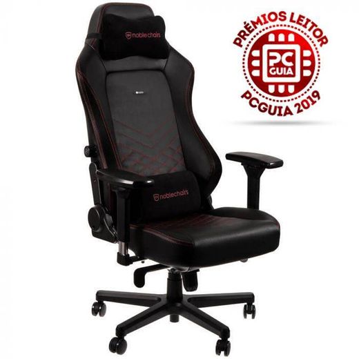 Cadeira Gaming Noblechairs HERO PU Leather Preta/Vermelha

