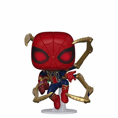 Social Funko- Pop Marvel: Endgame-Iron Spider w/NanoGauntlet Colctib Toy, Multicolor, Talla Única