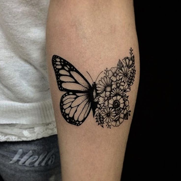 Fashion Tatuagem borboleta 