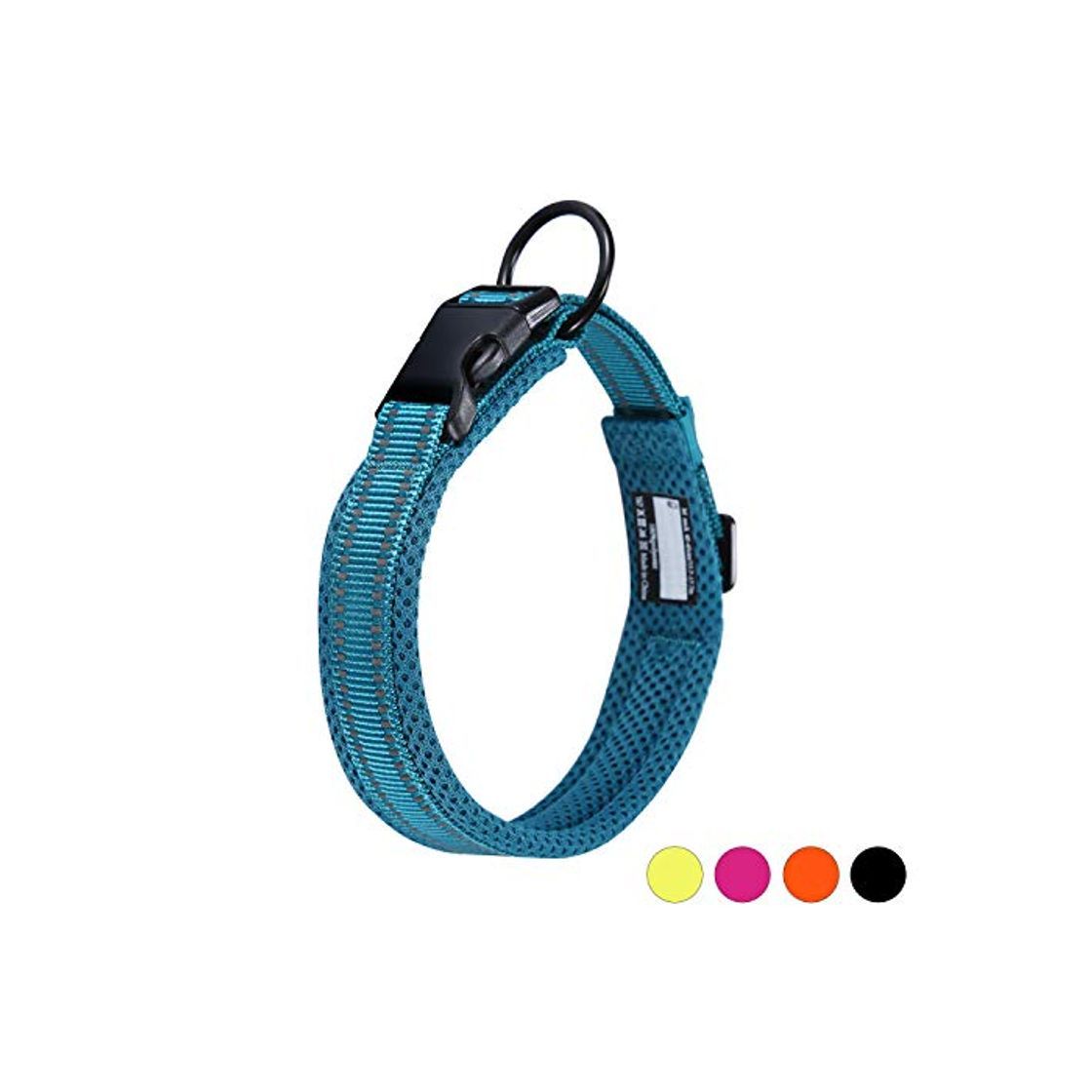 Producto Collar para Perros Pequeños Grandes Medianos Reflectante Suave Acolchado Impermeable Ajustable Transpirable