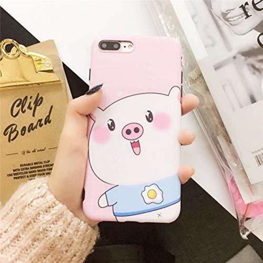 POHONOEOO Para iPhone 6 S 6S XR XS MAX Case Cute Pig