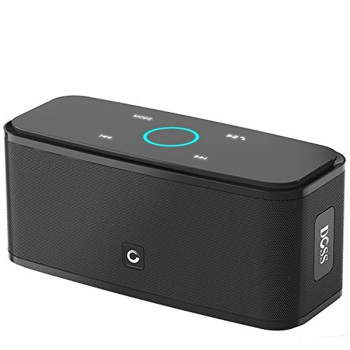 Social DOSS SoundBox - Altavoz Bluetooth con Tacto Sensible, Potente Subgrave 12W,Doble Controlador