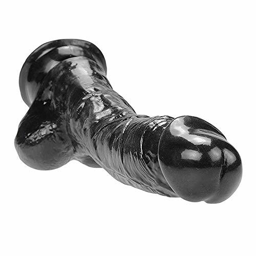 Social STFYJ 9.65 pulgadas realista realista negro herramientas enormes for mujeres herramientas de