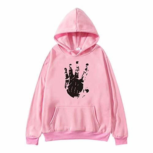 Fashion Sudadera Mujer Womens Loose Long Sleeve Sweatshirt Hoodie Printed Tops Blouse Moletom