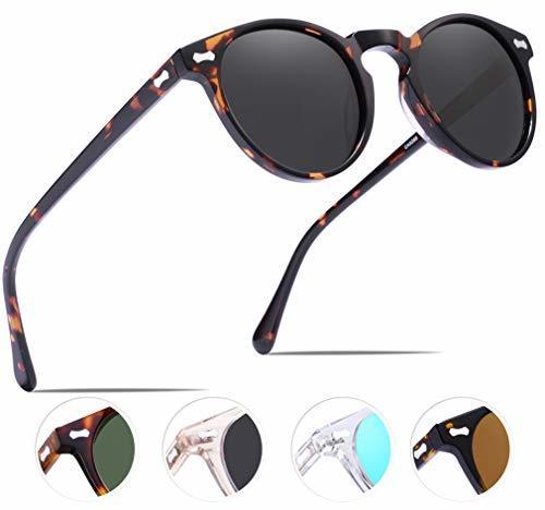 Social Carfia Vintage Polarizadas Gafas de Sol Mujer Hombre UV400 Protección para Viajes