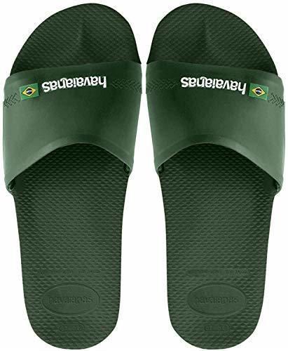 Havaianas Slide Brasil, Sandalias con Punta Abierta Unisex Adulto, Verde