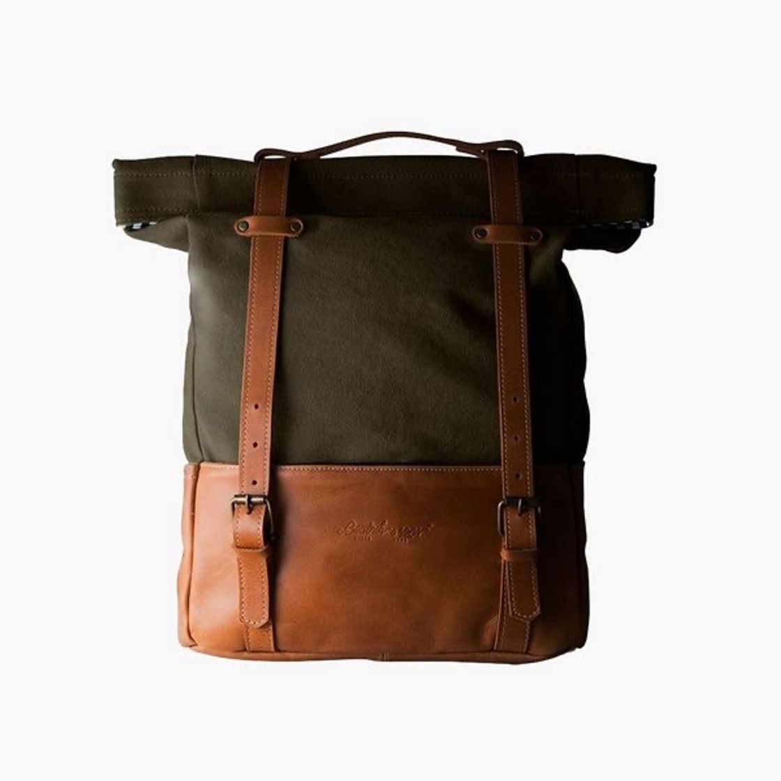 Social Mochila de Couro 