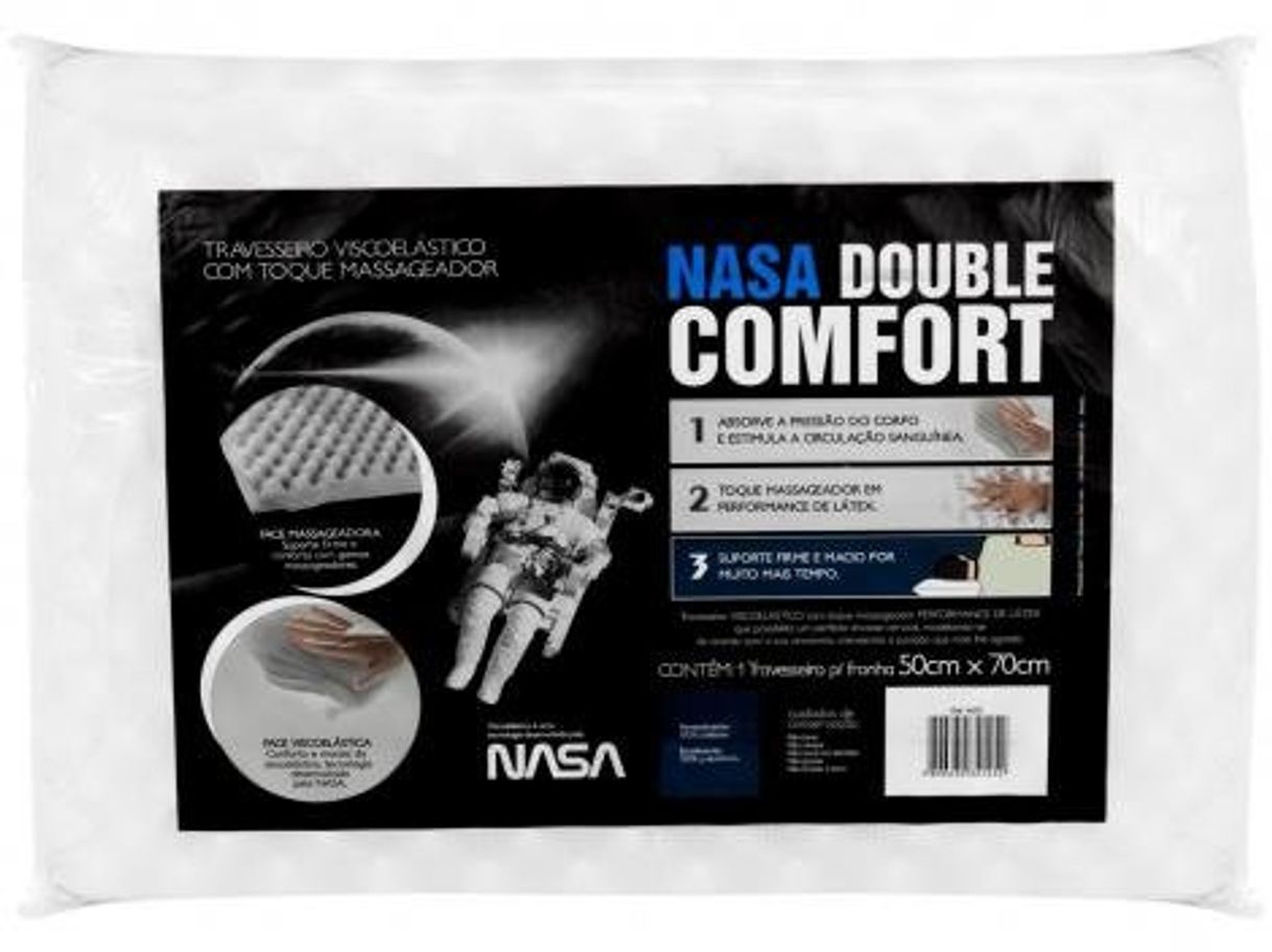 Fashion Travesseiro Nasa Fibrasca Viscoelástico - NASA Double Comfort ...