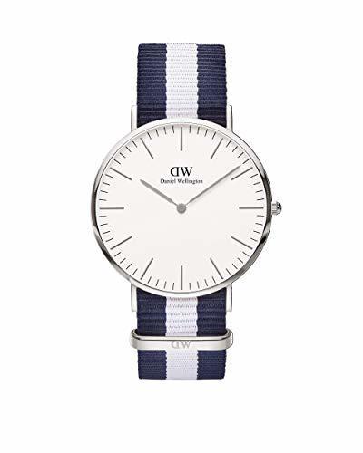Social Daniel Wellington Reloj con Correa de Cadena y Acero para Hombre 0204DW
